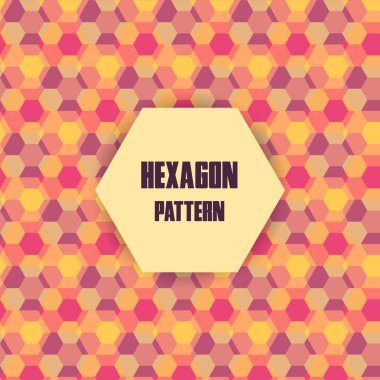 Retro geometrik altıgen seamless modeli