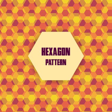 Retro geometrik altıgen seamless modeli