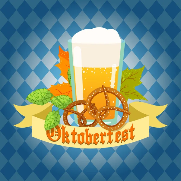 Cartel del festival de cerveza oktoberfest — Archivo Imágenes Vectoriales