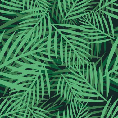 Koyu arka plan üzerinde sorunsuz palmiye desen