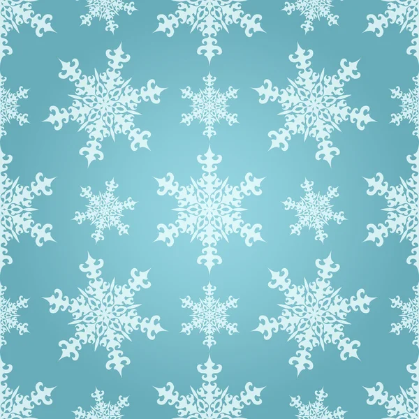 Modèle de flocons de neige vectoriels sans couture — Image vectorielle