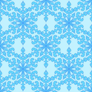 Sorunsuz vektör kar taneleri Mandalapattern