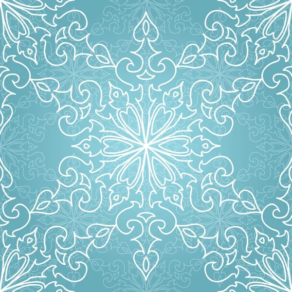 Seamless Vector Snowflakes Pattern — Stock Vector