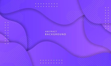 Mor zemin üzerinde 3D soyut modern dalga eğrisi sunumu.