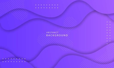 Mor zemin üzerinde 3D soyut modern dalga eğrisi sunumu.