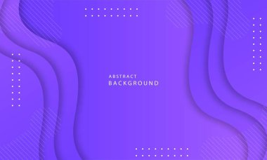 Mor zemin üzerinde 3D soyut modern dalga eğrisi sunumu.