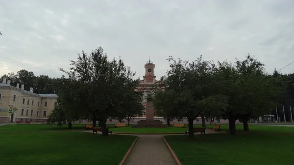 Hlavní Budova Ruské Moskevské Zemědělské Akademie Timiryazev Dvorek Frontyard Starobylá — Stock fotografie