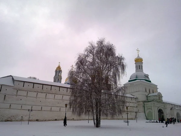 ロシアのロシア正教会 ベラルーシ ウクライナ 歴史的な大聖堂 修道院 修道院 鐘のある城の一部 宗教と信仰 — ストック写真