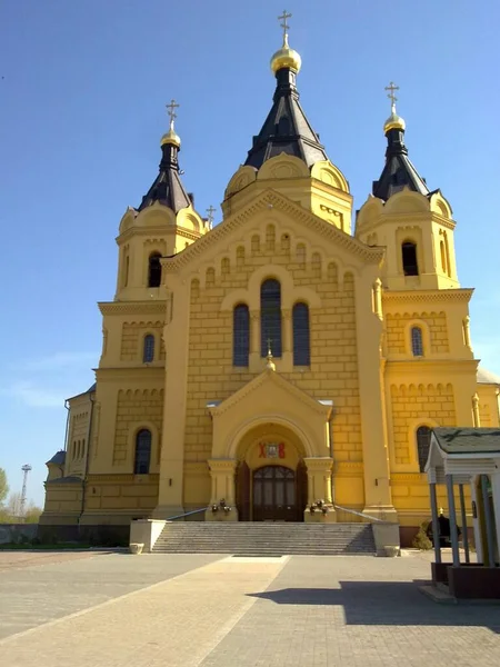 ロシアのロシア正教会 ベラルーシ ウクライナ 歴史的な大聖堂 修道院 修道院 鐘のある城の一部 宗教と信仰 — ストック写真