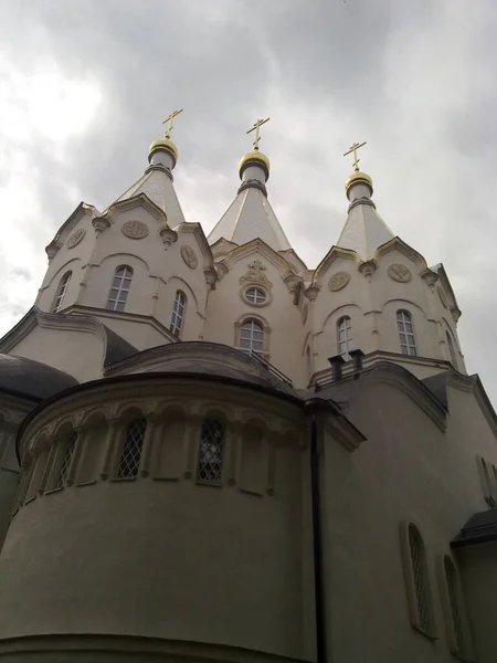 Ρωσική Ορθόδοξη Χριστιανική Εκκλησία Στη Ρωσία Λευκορωσία Ουκρανία Ιστορικός Καθεδρικός — Φωτογραφία Αρχείου