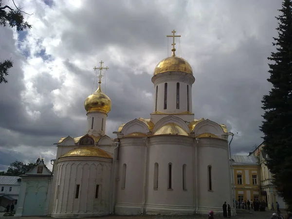 Ruská Pravoslavná Křesťanská Církev Rusku Bělorusku Ukrajině Historická Katedrála Opatství — Stock fotografie
