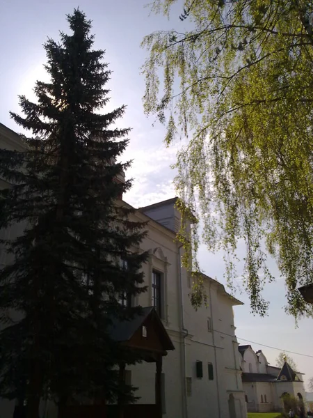 Edifício Histórico Antigo Igreja Mosteiro Santo Savva Zvenigorod — Fotografia de Stock