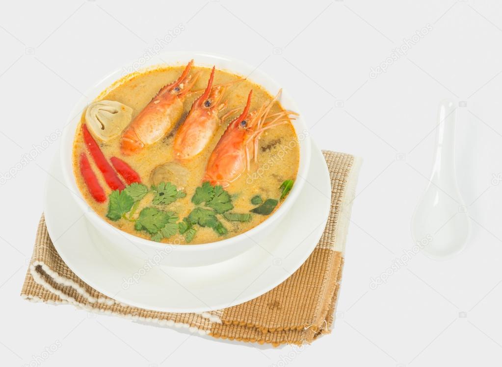 Sour prawn soup