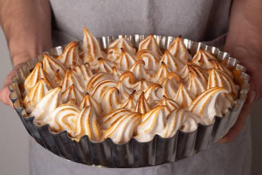 Limonlu pasta. Kapalı.