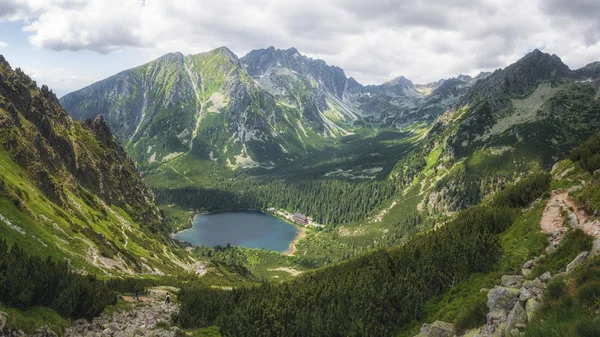 Jeziora polodowcowe w Wysokie Tatry, Słowacja Zdjęcie Stockowe