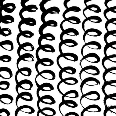 Soyut mürekkep fırçası vuruşu arka planı. Modern sanatsal doku, beyaz arkaplanda siyah fırça darbeleriyle yaratıldı. Minimalist vektör illüstrasyonu posterler, markalaşma ve paketleme için mükemmel