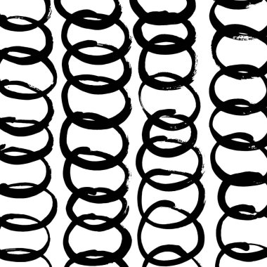 Soyut mürekkep fırçası vuruşu arka planı. Modern sanatsal doku, beyaz arkaplanda siyah fırça darbeleriyle yaratıldı. Minimalist vektör illüstrasyonu posterler, markalaşma ve paketleme için mükemmel