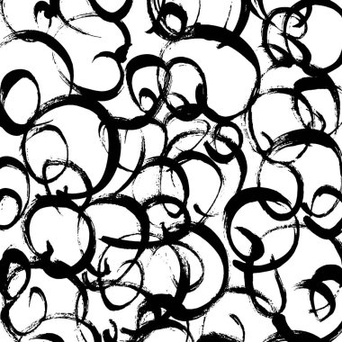 Soyut mürekkep fırçası vuruşu arka planı. Modern sanatsal doku, beyaz arkaplanda siyah fırça darbeleriyle yaratıldı. Minimalist vektör illüstrasyonu posterler, markalaşma ve paketleme için mükemmel