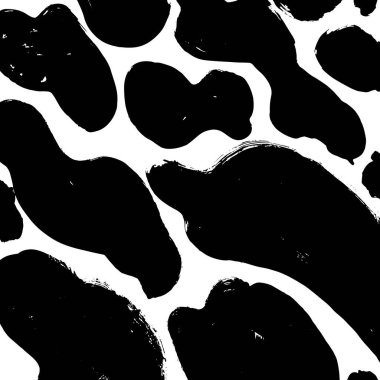 Soyut mürekkep fırçası vuruşu arka planı. Modern sanatsal doku, beyaz arkaplanda siyah fırça darbeleriyle yaratıldı. Minimalist vektör illüstrasyonu posterler, markalaşma ve paketleme için mükemmel