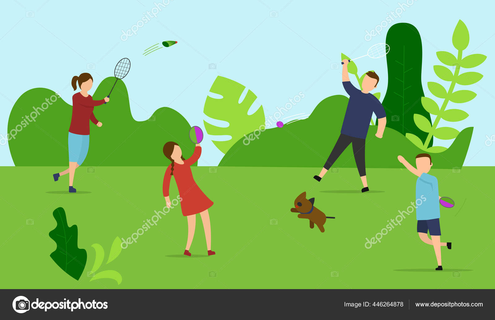 Vector Illustration Of Family Spending Time Together Dalam Bahasa
