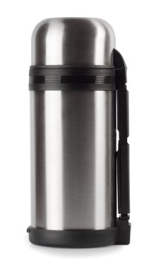 Termos beyaz arka plan üzerinde izole flask