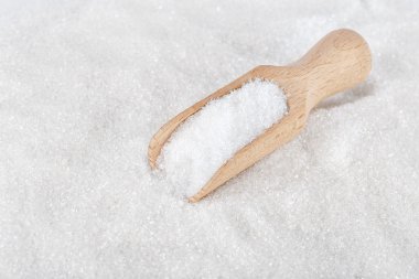 Beyaz şeker ahşap Kepçe