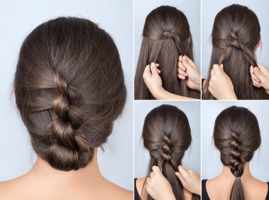 bükülmüş saç modeli öğretici