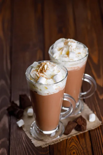 Cocoa in glass — Stock Photo, Image