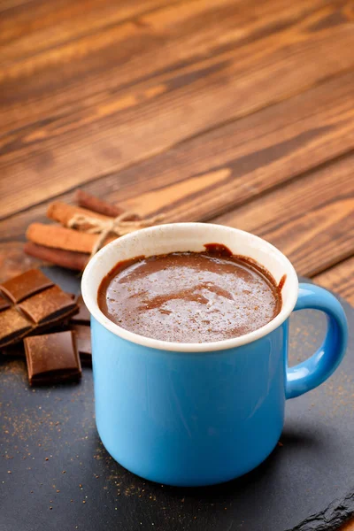 Mug of hot chocolate — Stock Photo, Image