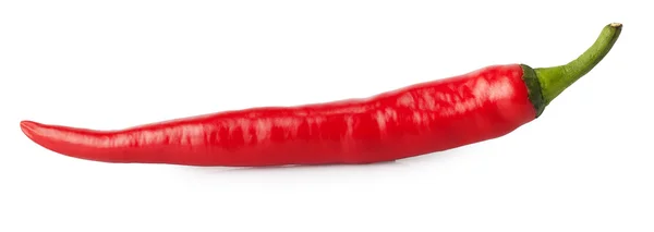 Красный перец чили изолировать на белом — стоковое фото