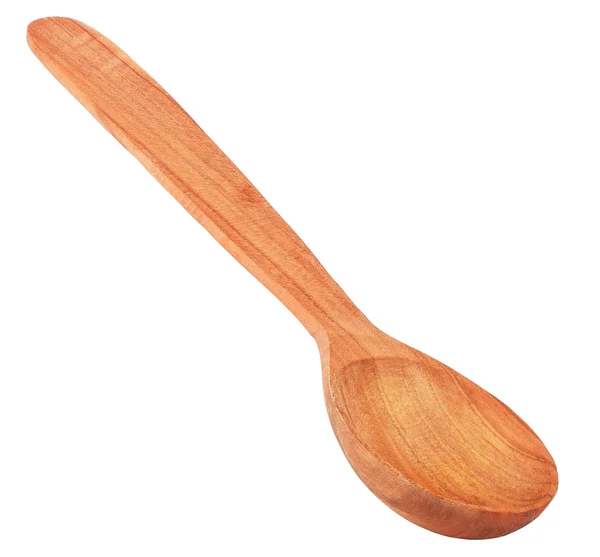 Wooden spoon isolated on white — Stock Photo, Image