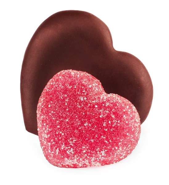 Şekil kalpler şeker koleksiyonu ayarla — Stok fotoğraf