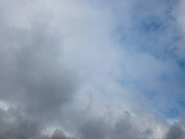 Beautiful Sky White Gray Blue Clouds Beautiful Photo Gray White — Stock Photo, Image