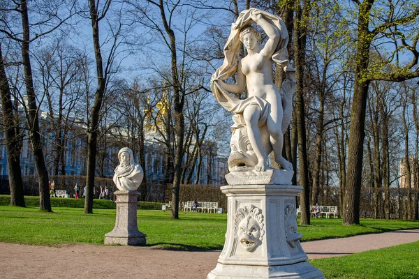 Catherine Park v Carskoje Selo. Rusko. — Stock fotografie