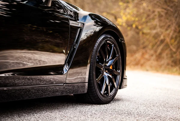 Nissan GTR Negro Edición —  Fotos de Stock