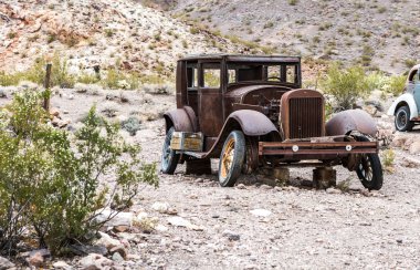Eski paslı araba Nelson Nevada ghost Town