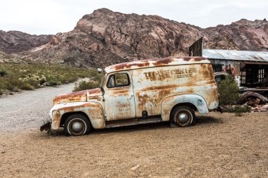 Eski paslı araba Nelson Nevada ghost Town