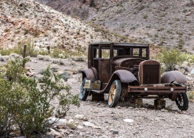 Eski paslı araba Nelson Nevada ghost Town