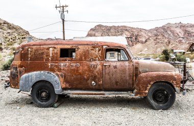 Eski paslı kamyon Nelson Nevada ghost Town