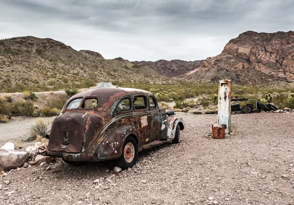 Old rusty car in Nelson Nevada ghost town — Stock Photo, Image