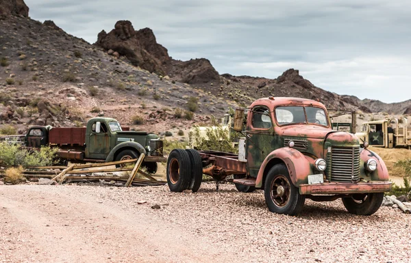 Viejo camión oxidado en Nelson Nevada Ghost Town —  Fotos de Stock