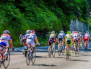 Hareket bulanık arka plan: Bisiklet Yarışı