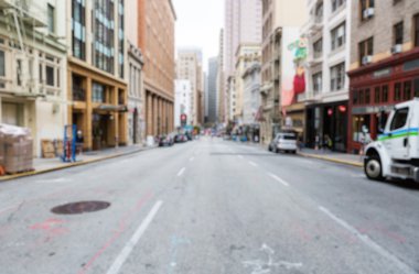 Bulanık arka plan: San Francisco Şehir