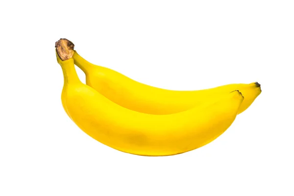 Ein Bündel frischer Bananen isoliert auf weißem Hintergrund — Stockfoto