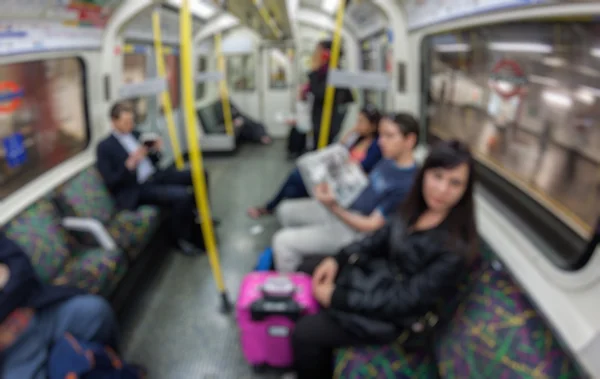흐릿한 배경 추상화: 런던 지하철 — 스톡 사진
