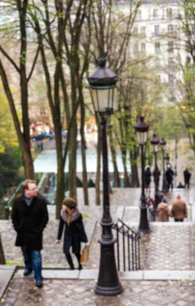 Tourist in Montmartre Paris France — Stock Photo, Image