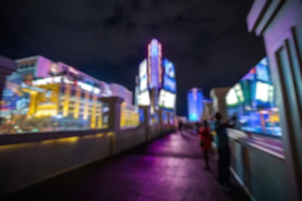 Abstrakter verschwommener Hintergrund: Tourist in Las Vegas — Stockfoto