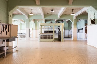 Alcatraz hapishane San Francisco Island'da görünümünü