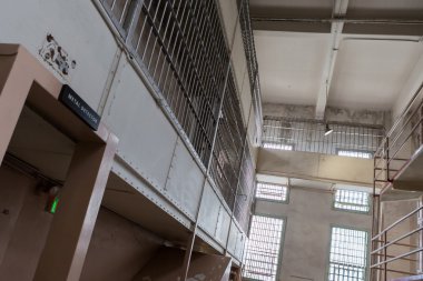 Alcatraz hapishane San Francisco Island'da görünümünü
