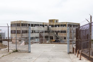 Alcatraz hapishane San Francisco Island'da görünümünü